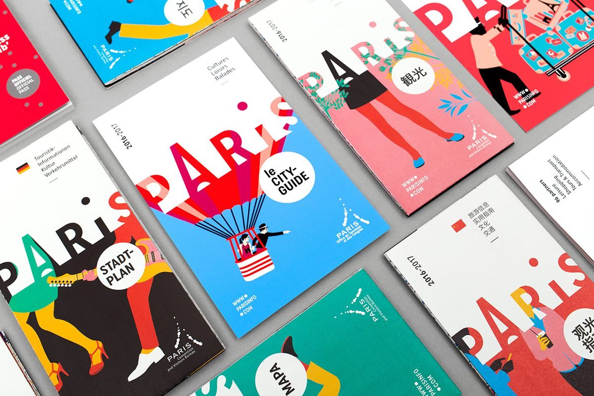 巴黎旅游局品牌設計塑造 插圖設計 冊子設計