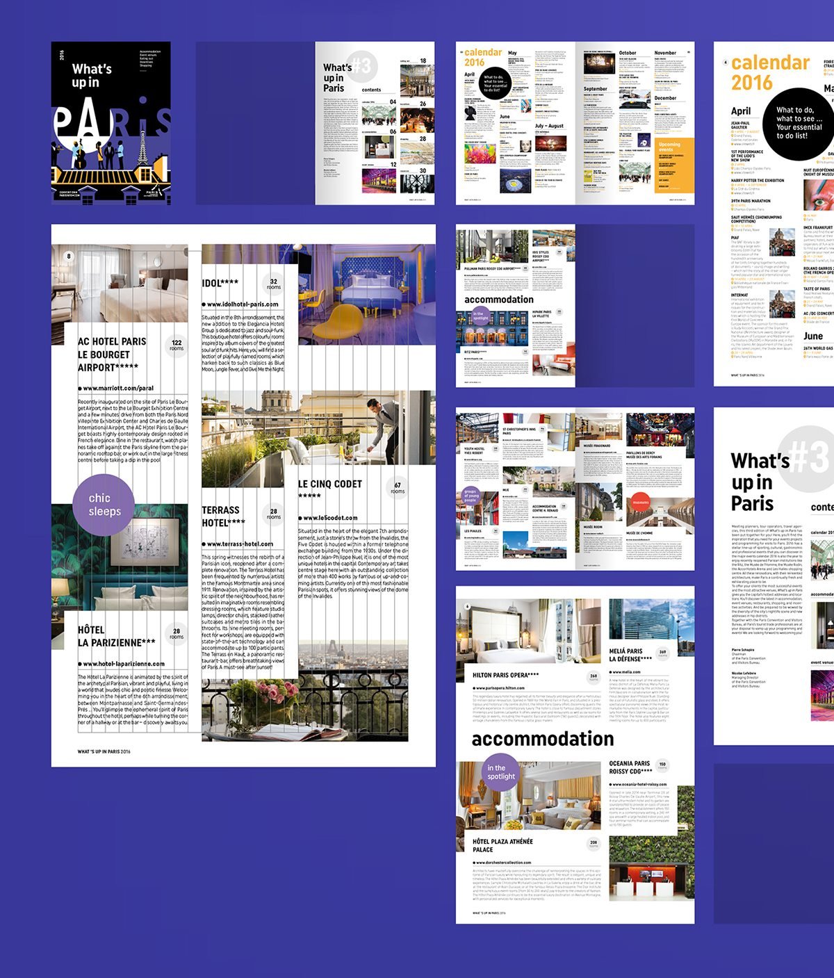 巴黎旅游局品牌設計塑造 插圖設計 冊子設計