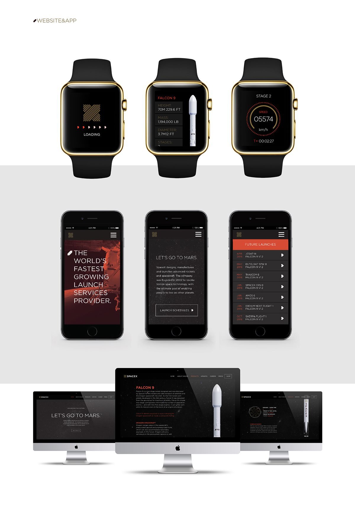 SpaceX美國(guó)航天科技品牌視覺(jué)設(shè)計(jì)  電子產(chǎn)品展示