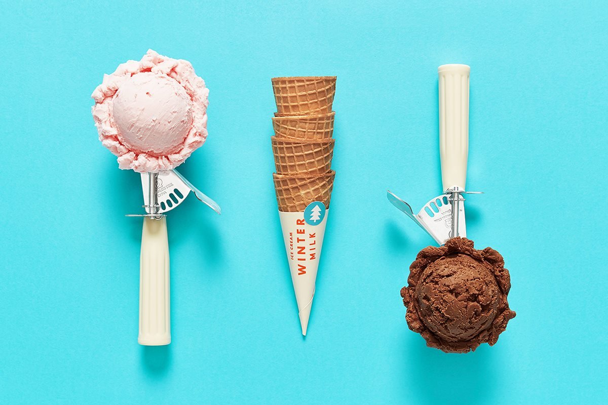 “冬季牛奶”餐飲VI設計賞析