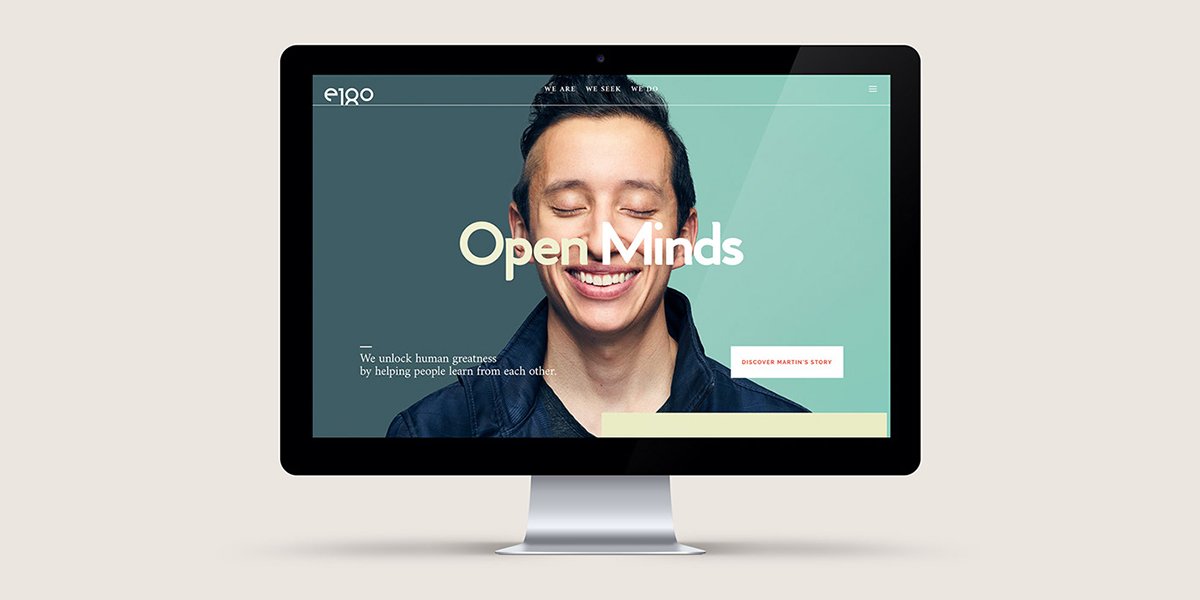 E180互聯網平臺VI形象更新展示  網站設計