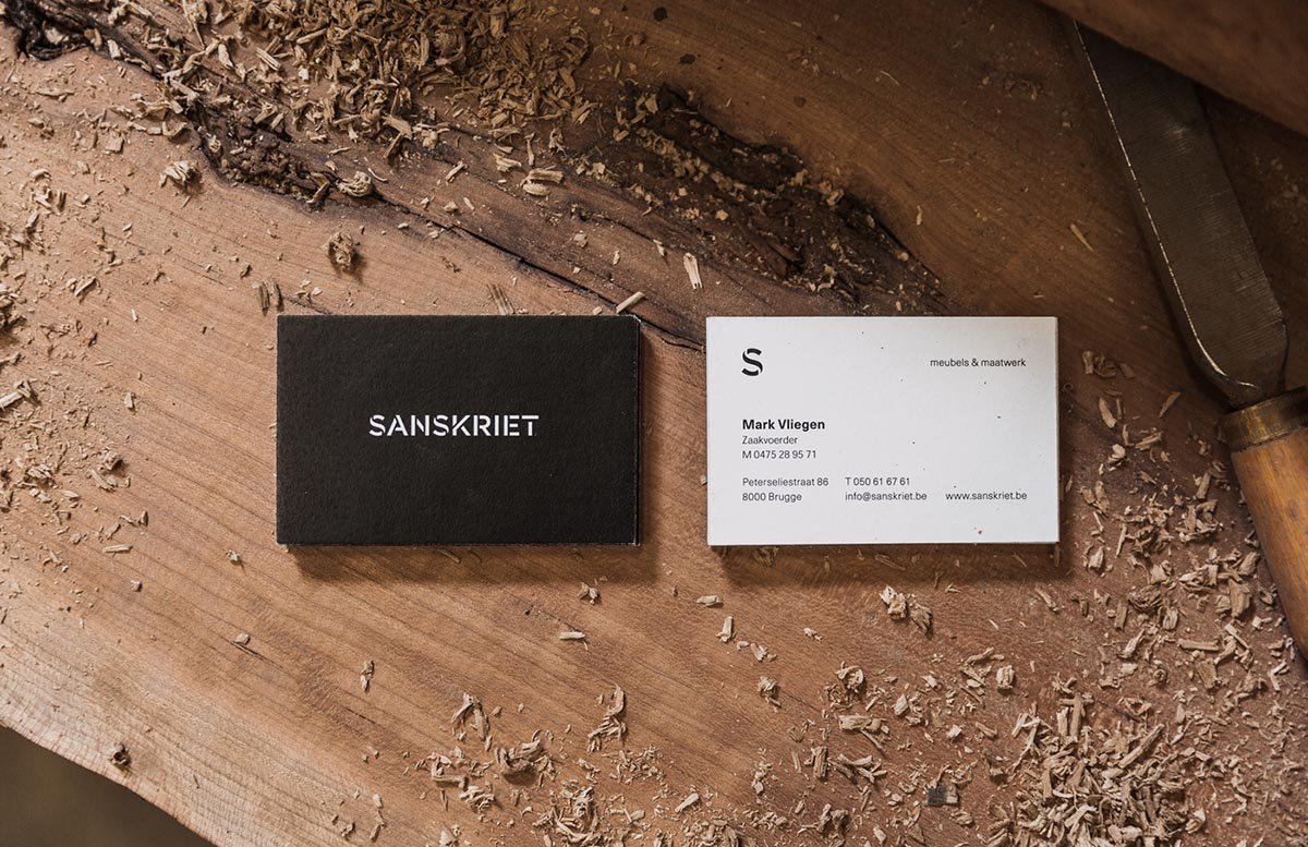 Sanskriet家具VI設計形象欣賞  名片設計