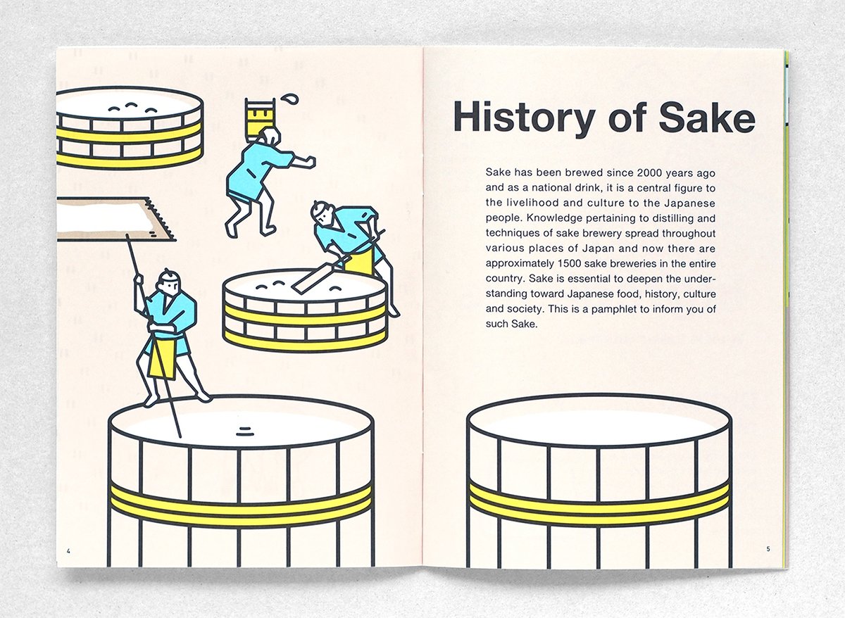 日本清酒手冊VI形象展示 單頁展示