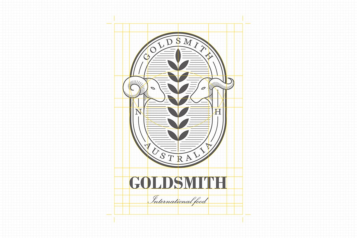 深圳VI設計 深圳VI策化 Goldsmith肉類品VI形象設計 標志設計
