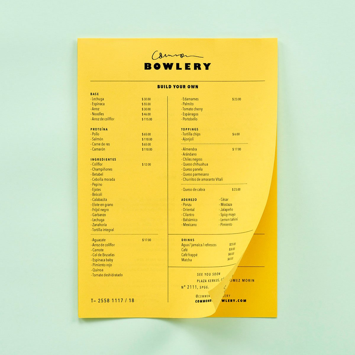 深圳VI設計 深圳VI策劃 墨西哥Bowlery餐廳VI設計形象 單頁設計