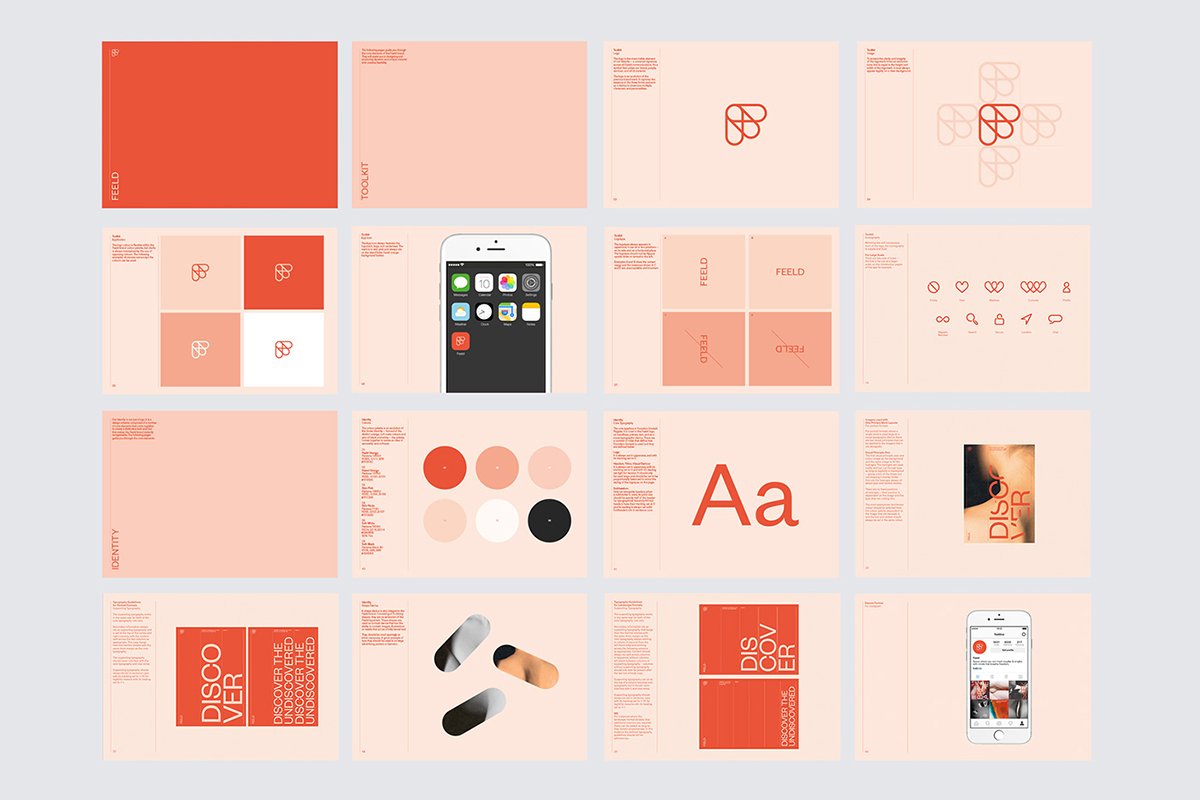 深圳VI設計  深圳VI策劃  Feeld網絡平臺VI設計  畫冊設計