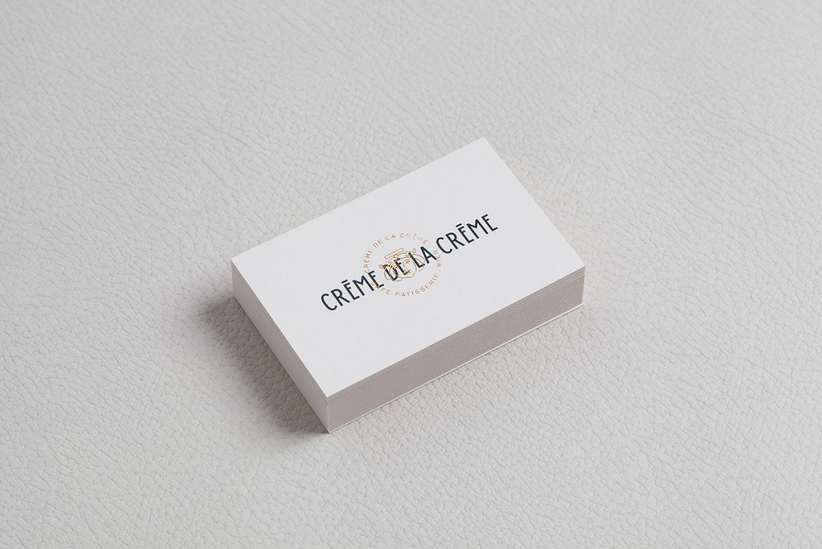 深圳VI設計  深圳VI策劃  CREME DE LA CREME甜品店形象設計  名片設計