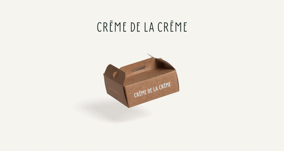 深圳VI設計  深圳VI策劃  CREME DE LA CREME甜品店形象設計  包裝設計