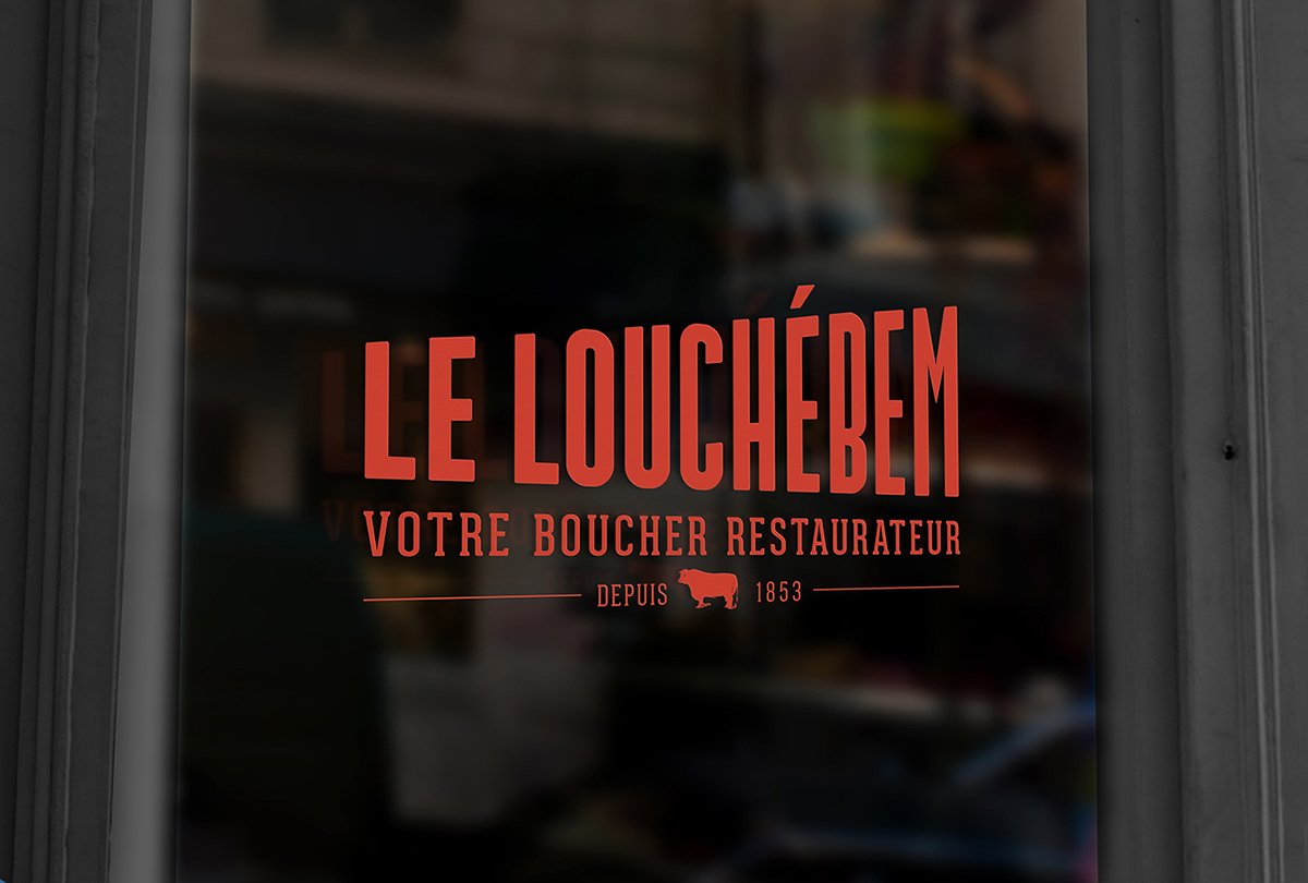 深圳VI設計 深圳VI策劃 Louchebem巴黎牛肉批發VI形象設計 標志設計