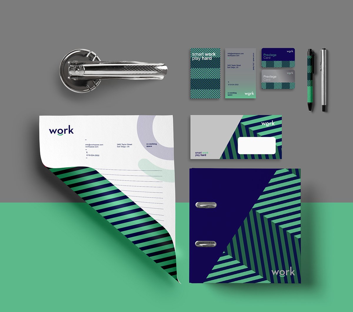 Work創客空間品牌形象設計欣賞 品牌設計、VI設計、標志設計、品牌形象設計、包裝設計