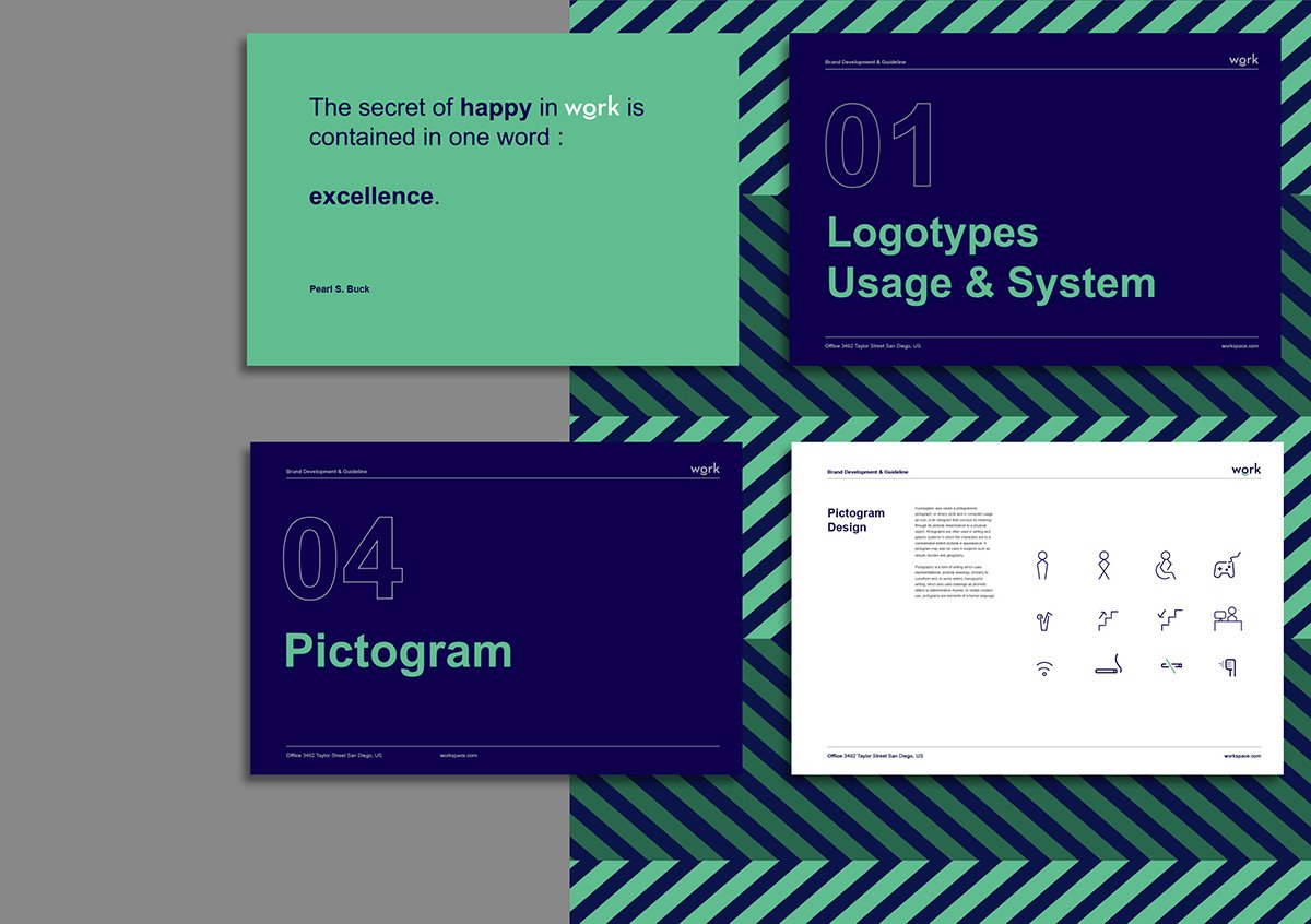 Work創客空間品牌形象設計欣賞 品牌設計、VI設計、標志設計、品牌形象設計、包裝設計