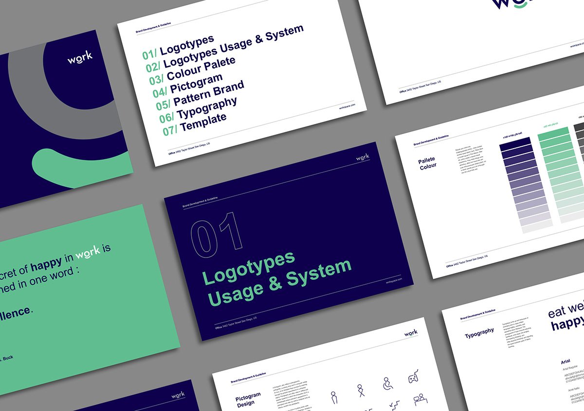 Work創客空間品牌形象設計欣賞 品牌設計、VI設計、標志設計、品牌形象設計、包裝設計