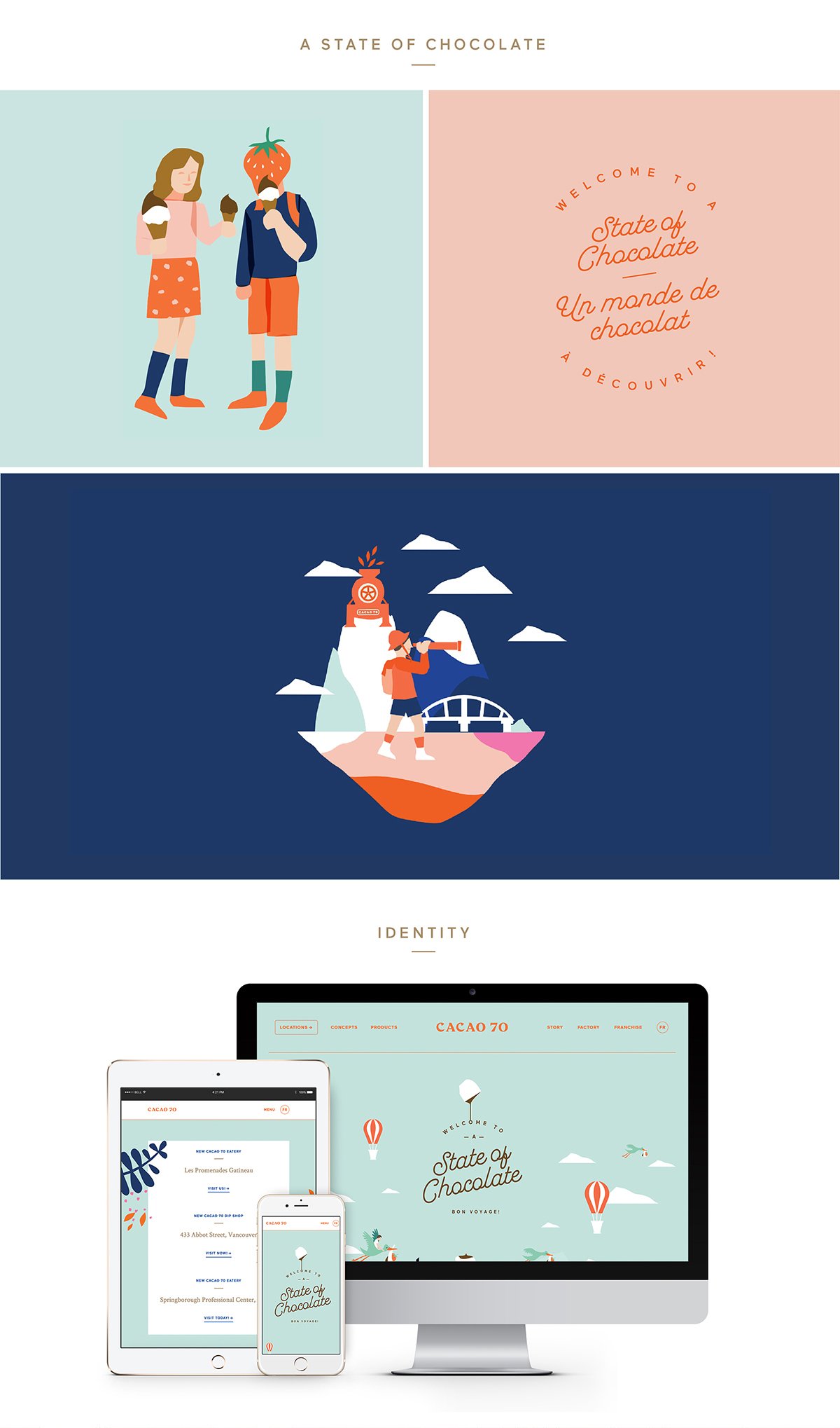 巧克力品牌CACAO 70品牌形象設計欣賞 品牌設計、VI設計、包裝設計、網頁設計、空間設計、名片設計、標志設計、巧克力品牌形象設計