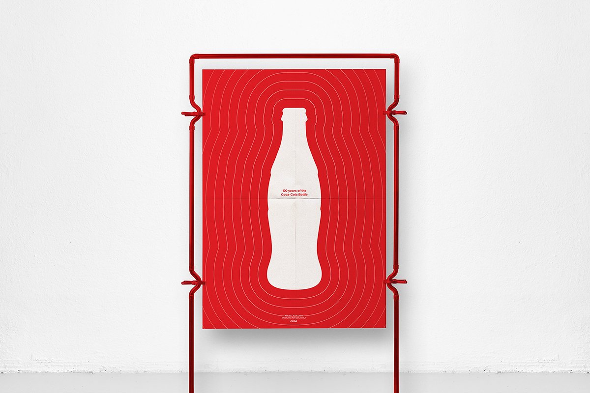 一組可口可樂創(chuàng)意海報設(shè)計和標識視覺形象設(shè)計，VI設(shè)計，創(chuàng)意海報設(shè)計，標識是視覺形象設(shè)計，可口可樂視覺形象設(shè)計