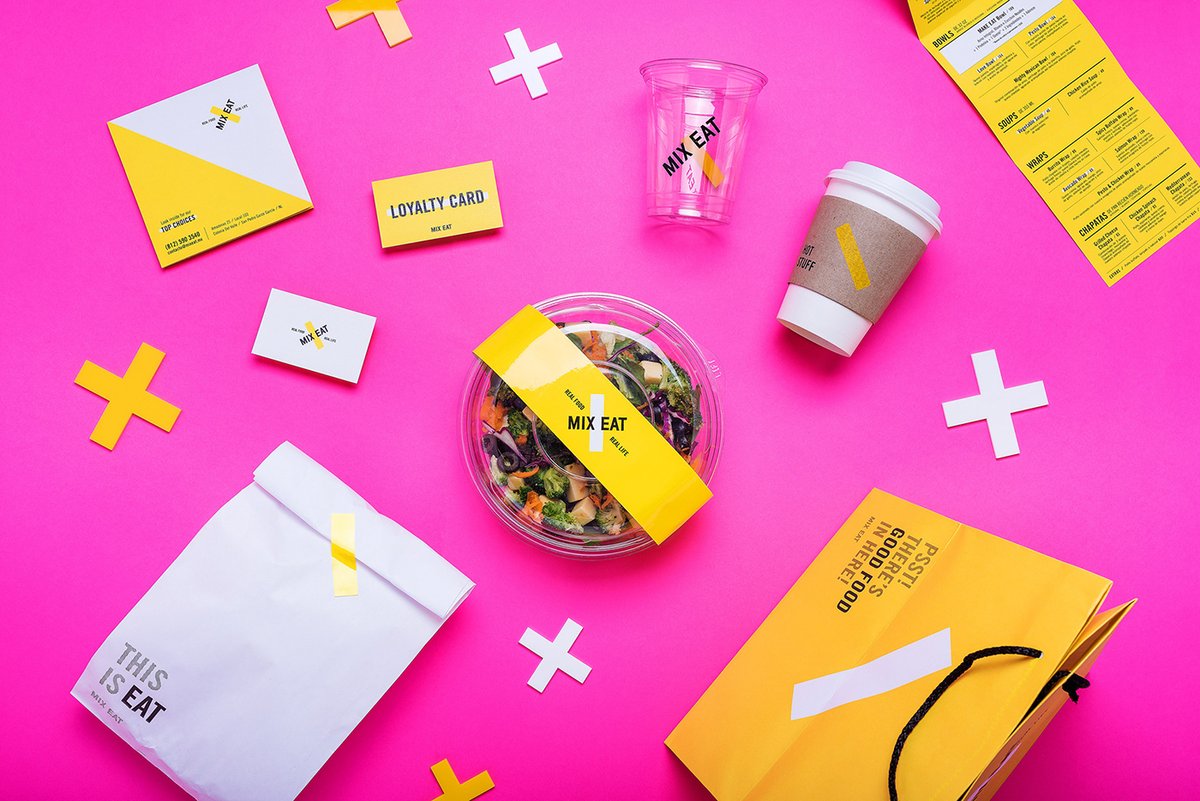 MIX EAT 餐飲企業(yè)品牌vi設(shè)計策略—品牌包裝形象，vi設(shè)計，品牌vi設(shè)計，餐飲vi設(shè)計，包裝設(shè)計，企業(yè)vi設(shè)計，vi品牌策劃，深圳vi設(shè)計，左右格局