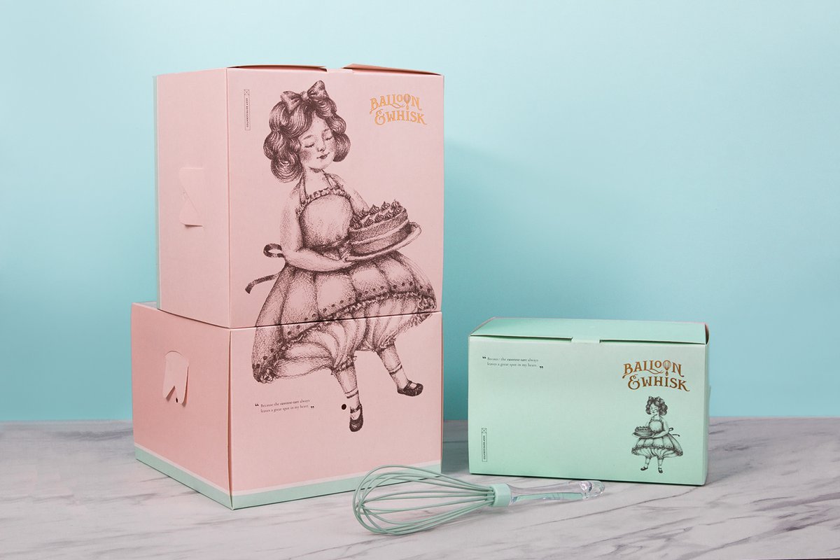 蛋糕店（食品）品牌vi設(shè)計(jì)—Balloon and Whisk 插圖賞析，vi設(shè)計(jì)，視覺(jué)形象vi設(shè)計(jì)，食品vi設(shè)計(jì)，包裝設(shè)計(jì)，蛋糕店品牌vi設(shè)計(jì)，vi品牌策劃，深圳vi設(shè)計(jì)，左右格局