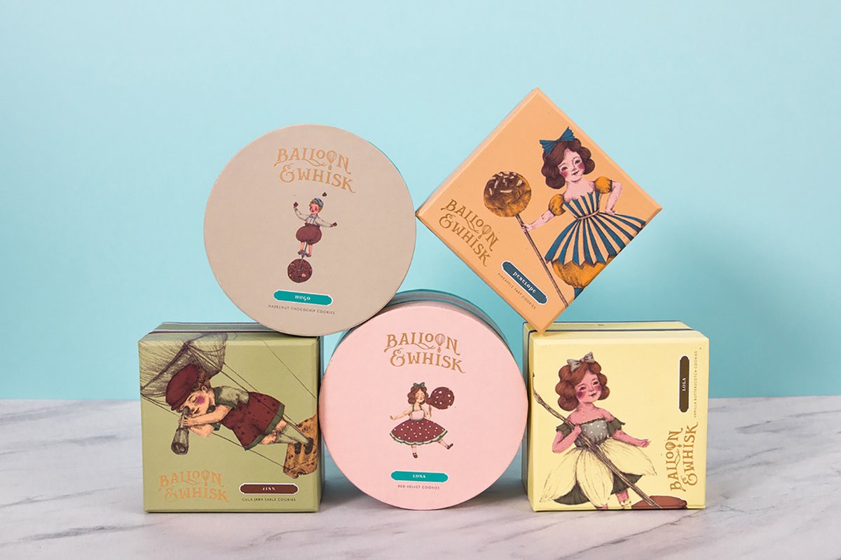 蛋糕店（食品）品牌vi設(shè)計(jì)—Balloon and Whisk 插圖賞析，vi設(shè)計(jì)，視覺(jué)形象vi設(shè)計(jì)，食品vi設(shè)計(jì)，包裝設(shè)計(jì)，蛋糕店品牌vi設(shè)計(jì)，vi品牌策劃，深圳vi設(shè)計(jì)，左右格局