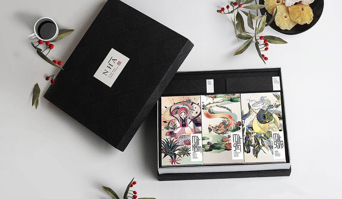 越南蜜餞食品 Nhà 品牌包裝vi設計，vi設計，視覺形象vi設計，食品vi設計，品牌包裝設計，蜜餞食品品牌vi設計，vi品牌策劃，深圳vi設計，左右格局