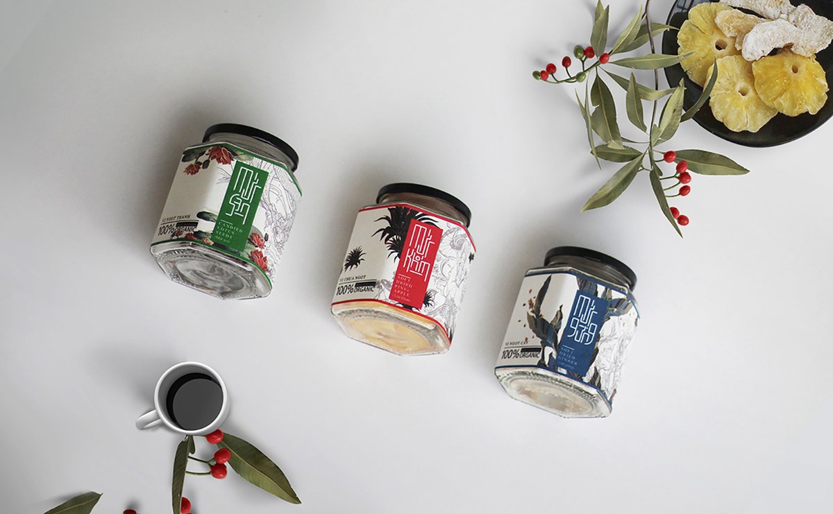 越南蜜餞食品 Nhà 品牌包裝vi設(shè)計，食品vi設(shè)計，品牌包裝設(shè)計，品牌策劃，深圳vi設(shè)計，左右格局