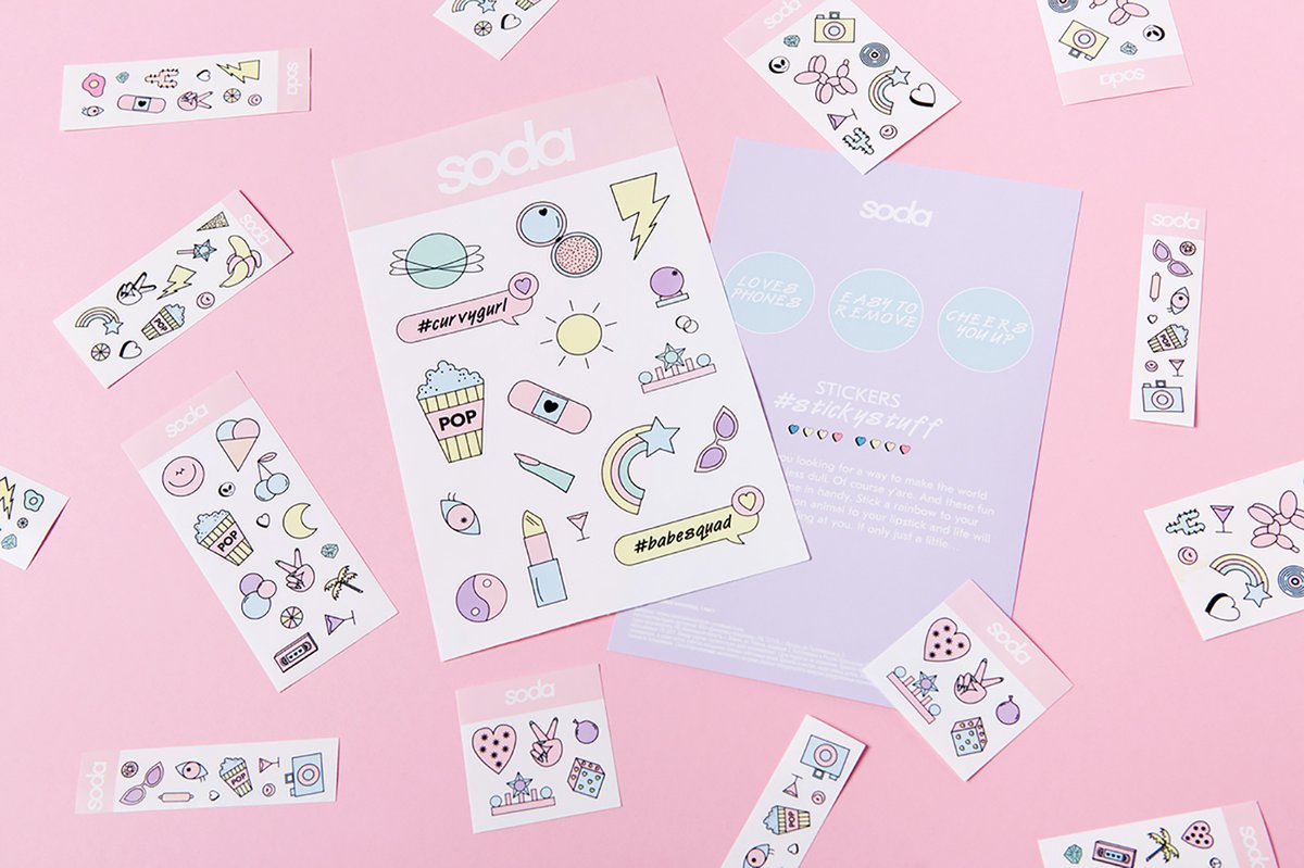 全新Soda化妝品品牌vi設計和圖標設計案例，vi設計，視覺形象設計，化妝品品牌vi設計，圖標設計，化妝品vi設計，品牌vi設計，vi品牌策劃，深圳vi設計，左右格局