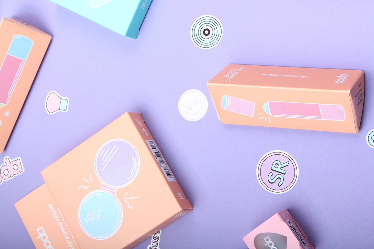 全新Soda化妝品品牌vi設計和圖標設計案例，vi設計，視覺形象設計，化妝品品牌vi設計，圖標設計，化妝品vi設計，品牌vi設計，vi品牌策劃，深圳vi設計，左右格局