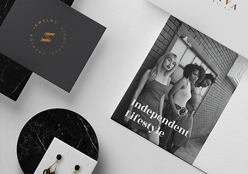 優雅與力量——Svava珠寶品牌配飾vi設計和圖形設計