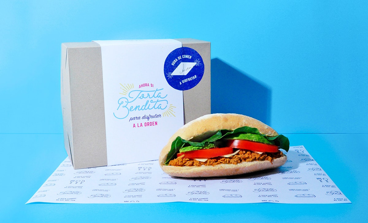 墨西哥Torta Bendita食品蛋糕店品牌VI形象設(shè)計欣賞，食品VI設(shè)計，食品包裝設(shè)計，食品品牌設(shè)計，深圳VI設(shè)計，左右格局