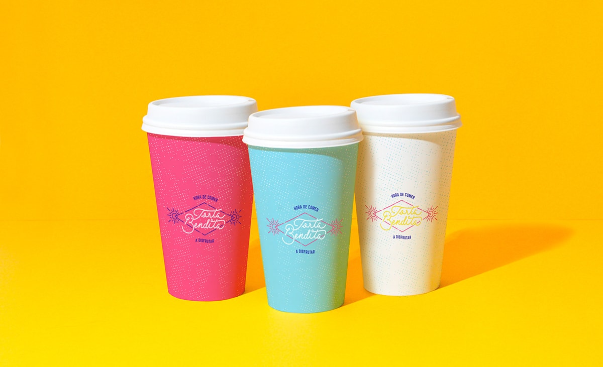 墨西哥Torta Bendita食品蛋糕店品牌VI形象設(shè)計欣賞，食品VI設(shè)計，食品包裝設(shè)計，食品品牌設(shè)計，深圳VI設(shè)計，左右格局