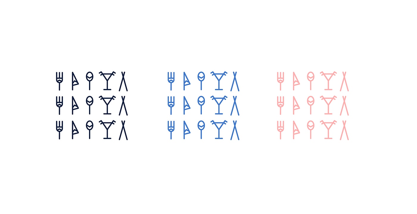 現代餐飲酒館品牌VI設計——差異化包裝的全案策劃，餐飲VI設計，品牌全案策劃，品牌包裝設計，深圳VI設計，左右格局