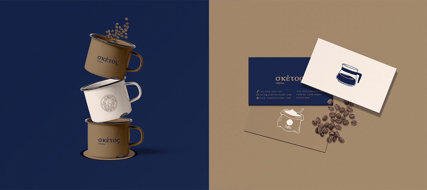 深圳vi設計塑造知名品牌—現代希臘風格咖啡館品牌包裝vi設計 咖啡館設計,深圳vi設計,品牌包裝設計,餐飲vi設計,左右格局