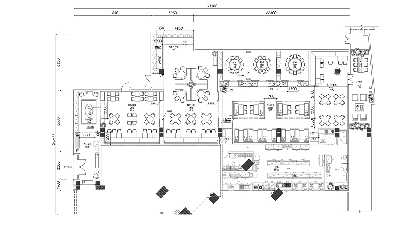 港式茶餐廳蘇絲黃餐廳空間設(shè)計(jì)-左右格局 港式茶餐廳蘇絲黃餐廳空間設(shè)計(jì)-左右格局